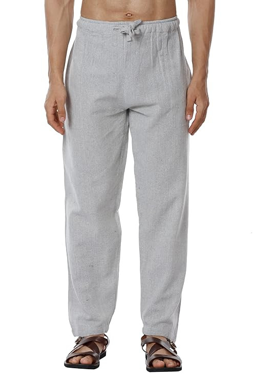 Aatman One Size Men's Eco-Friendly Cotton Pyjama Pack of 2 | Fits Waist Size 28 to 36 Inches