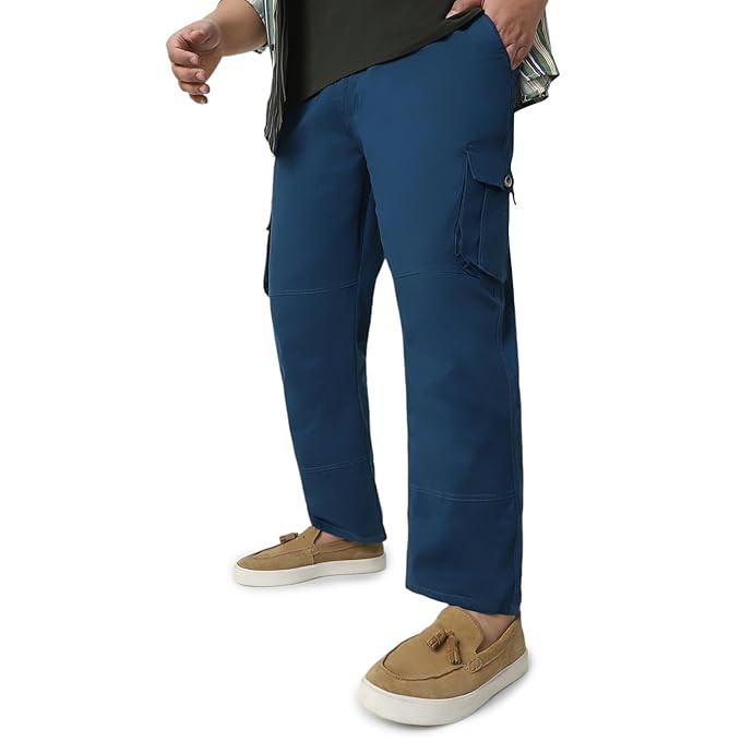 Urbano Plus Men's Regular Fit Mid Rise Cargo Pant